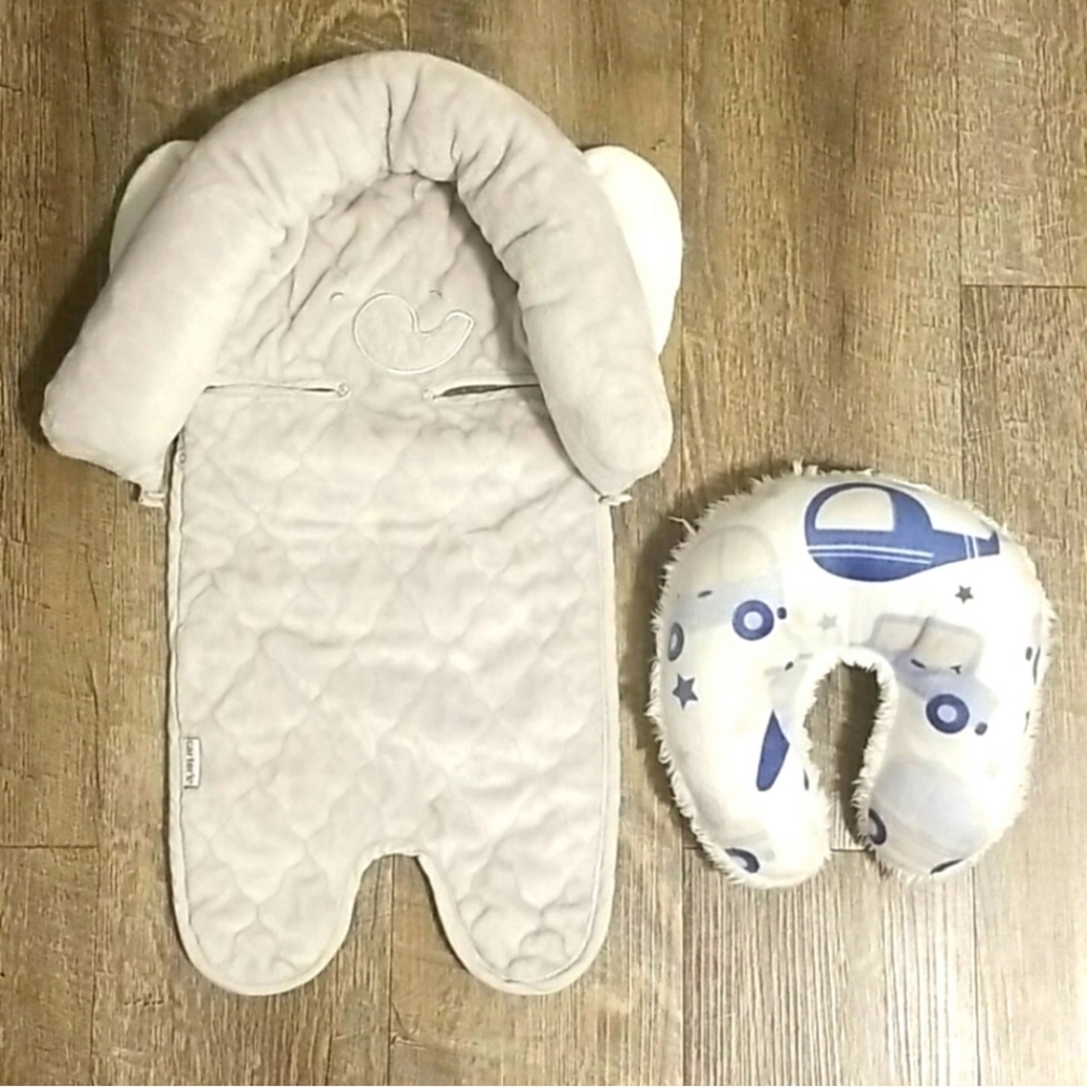 Car seat head support set